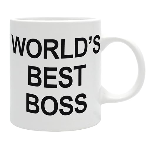 ABYSTYLE Tasse The Office World's Best Boss – Offizielles Produkt – Keramiktasse – Fassungsvermögen 320 ml
