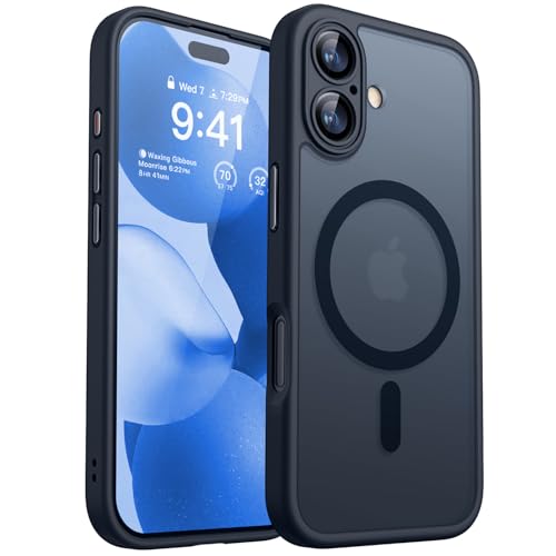 CANSHN für iPhone 17 Hülle mit Kameraschutz für Magsafe (TOP Militärschutz & Magnetkraft) iPhone 17 Case Stoßfest, Schwarz