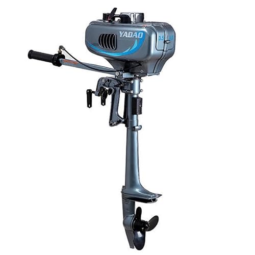 2-Takt 3,5 PS Außenbordmotor Bootsmotor 2,5KW Electric Outboard Motor Mit Cdi Wassergekühlt System Manueller Start Wassergekühlt Außenborder Benzinmotor Für Der Fischerei, Aquakultur