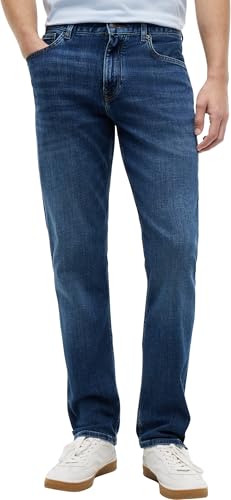 Tommy Hilfiger Herren Straight Denton Jeans Washes Gerade, Denim (Dark Blue), 33W / 32L