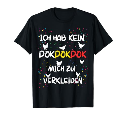 Hühner Kostüm Karneval-Ersatz Verkleidung Fasching T-Shirt