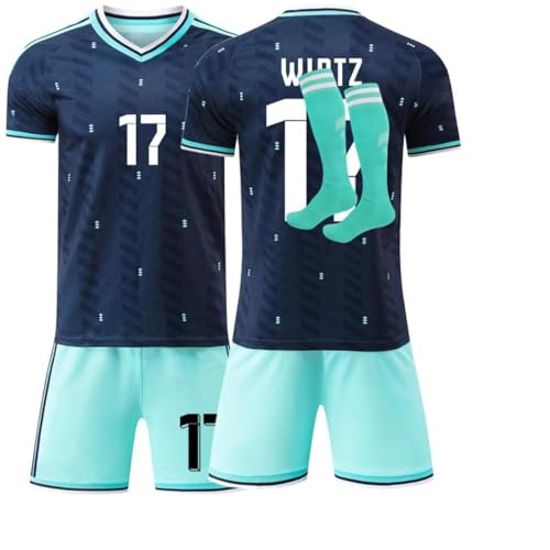 Fussball Trikot Kinder und Erwachsene 2026 WM Deutschland Fußball Trikots, Heim Auswärts Fussball Trikot, Fussballtrikot Jungen Herren Football T-Shirt, Short und Socken Set