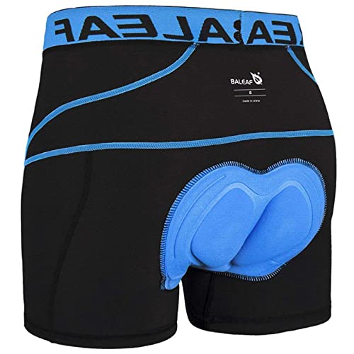 baleaf Fahrradhose Herren Radunterhose Gepolstert Radlerhose Gepolstert Fahrrad Unterhosen Radhose Kurz Radlerunterhose Fahrradbekleidung Blau XXL