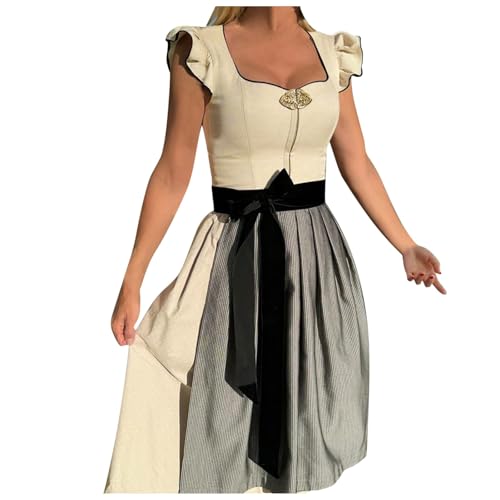 Dirndl Midi Gr 44 Für Damen Grosse Grössen Lang Kurz Sexy Dirndel Tracht 46 Traditionell Blau Oktoberfest Outfit Dunkelrot Rock Mini 50cm Trachtenrock Große Größen Salbeigrün 38 Mädchen 164,Weiß,XXL