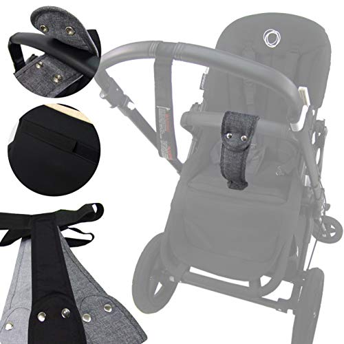 BAMBINIWELT hochwertiger Schrittgurt, Rutschgurt für Kinderwagen, Haltegurt für Bugaboo Cameleon, Donkey, Fox (schwarz)
