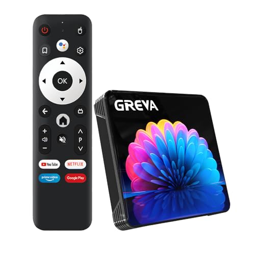 GREVA 8K Android TV Box 13.0 2GB RAM 16GB ROM RK3528, 2025 New Android Box Chipsatz Unterstützung WiFi6 HDR10 BT5.0 USB3.0 HDMI 2.0 10/100M Ethernet LAN 3D HD Smart TV Box Bluetooth Internet TV Box