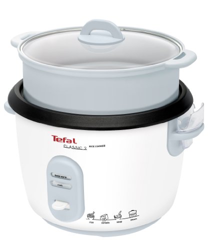 Tefal RK1011 Rice Cooker | Preset Cooking Programs | 10 Cups Capacity (5L) | Automatic Warming Function | Manual Adjustments | Perfect Cooking Rice | Steam Basket Included | 600W