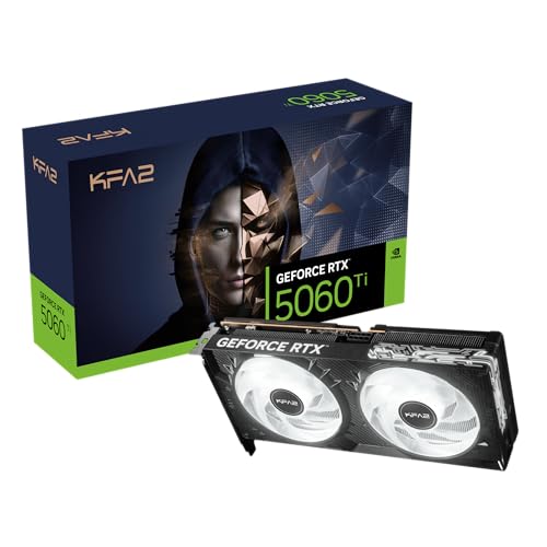 KFA2 GeForce RTX 5060 Ti 16GB 1-Click OC, Xtreme Tuner App Control, 16GB, GDDR7, 128-bit, DP 2.1b*3/HDMI 2.1b/DLSS 3/Gaming Grafikkarte