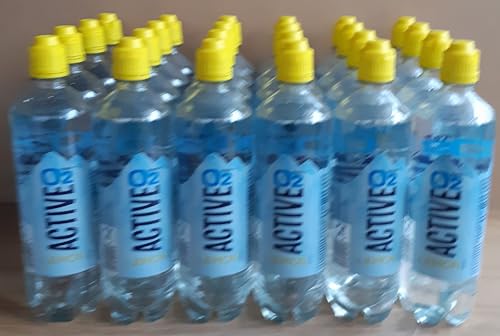 Active O2 Lemon Erfrischungsgetränk, 24 Flaschen, 0,75 L pro Flasche, Mit Einwegpfand