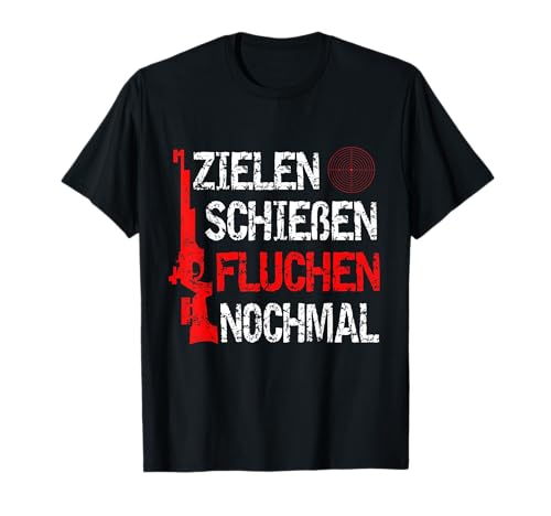 Lustiges Luftgewehr Schießsport Sportschützen T-Shirt