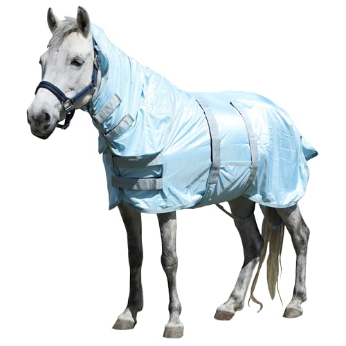 Fliegendecke Pony mit Abnehmbarem Halsteil, Atmungsaktive Sommerdecke