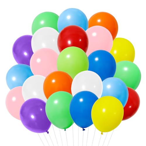 50 Stück Bunte Luftballons, Luftballons Geburtstag, Luftballons Hochzeit, Luftballons Bunt, Kinder Party Deko für Geburtstagsdeko Hochzeit Taufe Deko Partydeko Deko Geburtstag