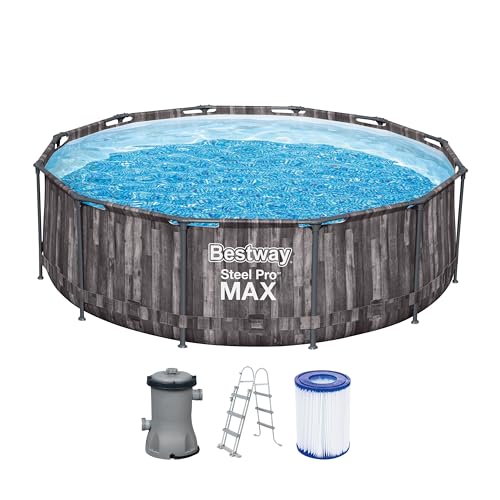 Bestway 5614X Pool Fuori Terra Steel Pro Max 366 x 100 cm, Blau
