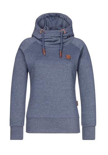 Naketano Mandy Spezial Women Hoody Kapuzenpullover (DE/NL/SE/PL, Alphanumerisch, M, Regular, Regular, Indigo Blue Melande)