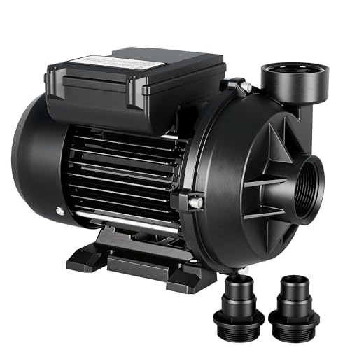 LANCHEZ Poolpumpe 400W, max. Fördermenge 11.500 l/h Pool filterpumpe, max. Förderhöhe 10 m, Schwimmbadpumpe für Swimmingpool & Pool Garten