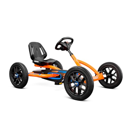 BERG Gokart Buddy B-Orange | Kinderfahrzeug, Tretauto mit Optimale Sicherheid, Luftreifen und Freilauf, Kinderspielzeug geeignet für Kinder im Alter von 3-8 Jahren