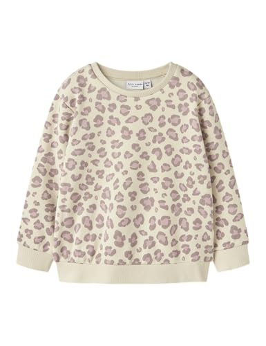 Name IT Mädchen Nmfdavina Ls Sweat Fleece Bru Noos, Summer Sand, 104