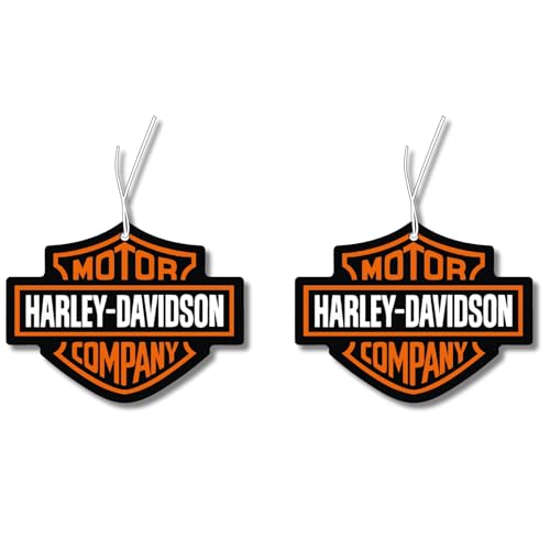 2x Duftbaum Harley Motiv, Auto lustig Duftspender, Duftbaum Auto tuning Set, Lufterfrischer, Duftanhänger Auto, Biker, Davidson