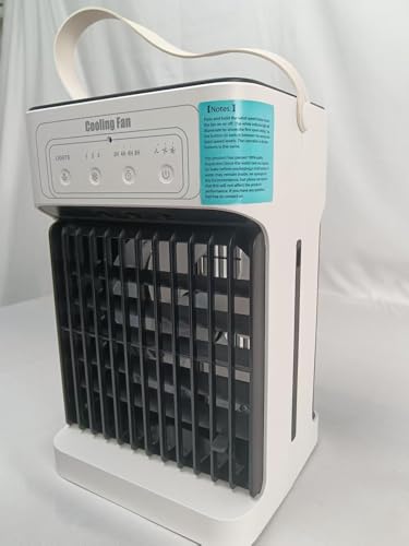 YFFU Mobile Klimaanlage Mini Klimaanlage 1100ml Wassertank 3 Lüftergeschwindigkeiten 3 Nebelmodi, mit Tragegriff
