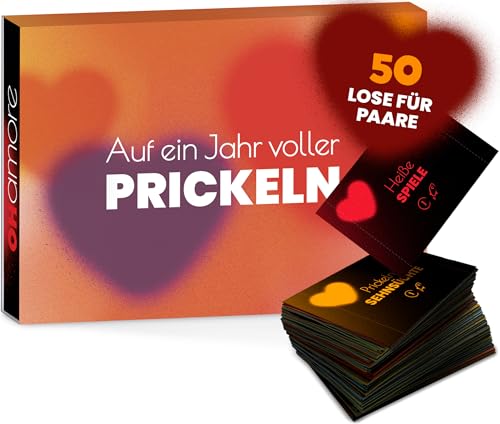 Erotische Spiele für Pärchen - 50 sinnliche Abenteuer und Erotikspiele für Paare - Heiße Sex Spiele für Paare ab 18 - Losbox mit prickelnden Ideen und Geschenkverpackung