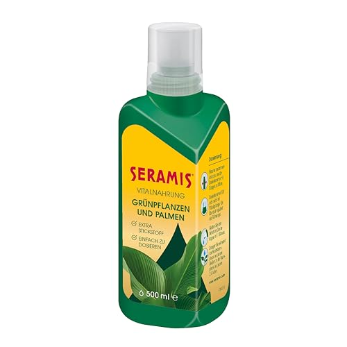 Seramis Vitalnahrung für Grünpflanzen und Palmen, 500 ml – Pflanzendünger für optimales Wachstum, Flüssigdünger mit praktischer Dosierhilfe