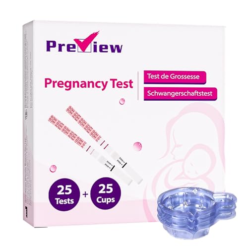 Preview Schwangerschaftstest Ultra Frühe Erkennung, Ergebnisse 6 Tage Früher, 25 Tests Mit 25 Urinbechern