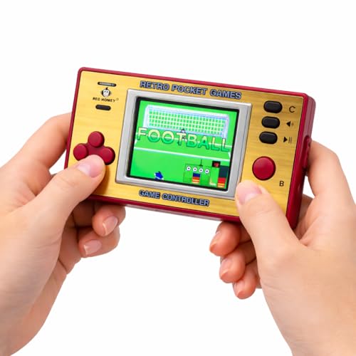 Retro Handheld Spielekonsole mit 200 Spielen – Mini Konsole für unterwegs | Klassische Arcade Retro Games mit Farbdisplay | Gaming Spaß für Kinder & Erwachsene