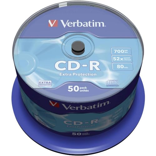 Verbatim 43351 700MB 52x Extra Schutz CD-R - 50 Pack Spindel