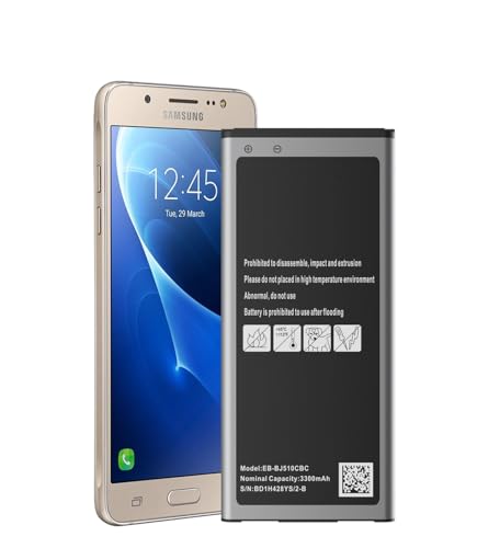 Akku für Samsung Galaxy J5(2016),3300mAh 0 Cycle Hohe Kapazität Ersatzakku EB-BJ510CBC SM-J510MN kompatibel mit Samsung J5 J510