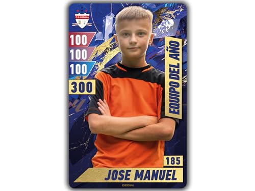 Oedim Fußballteam des Jahres, personalisierbar, 21 x 33,5 cm, aus PVC, 5 mm, lustig und originell