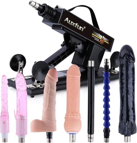 Fickmaschine mit Dildos, Sexmaschine für Frauen und Männer, Dildomaschine mit 3XLR Sexmaschinenzubehör, Love Machine mit Verstellbarer Geschwindigkeit, Sexspielzeug