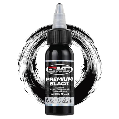 1oz Tattoo Farbe Schwarz CNC Black Tattoo Ink Vegan Friendly Tattoo Supply 30ml