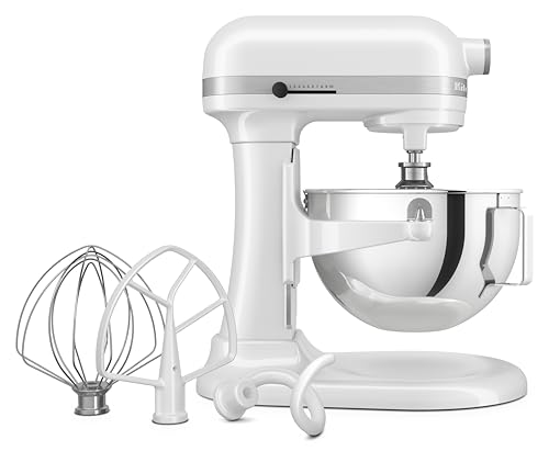 KitchenAid HEAVY DUTY KÜCHENMASCHINE MIT SCHÜSSELHEBER 5,2 L - WEISS 5KSM55SXXEWH