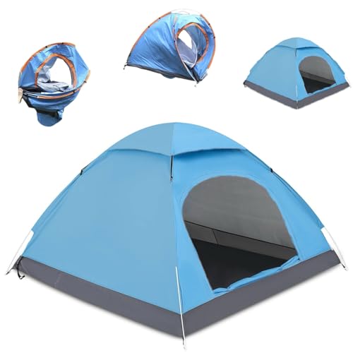 Pop Up Zelt 2 Personen, Automatisches Wurfzelt 2 Personen Wasserdicht, Ultraleicht Camping Zelt, Winddicht Campingzelt