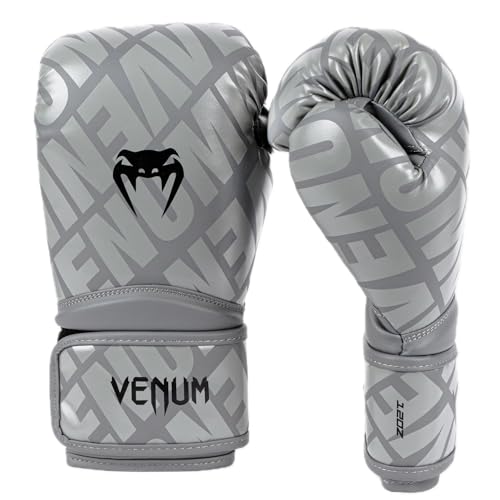 Venum, Contender 1.5 XT Boxhandschuhe, Unisex Erwachsene, 14 Oz, Grau/Schwarz