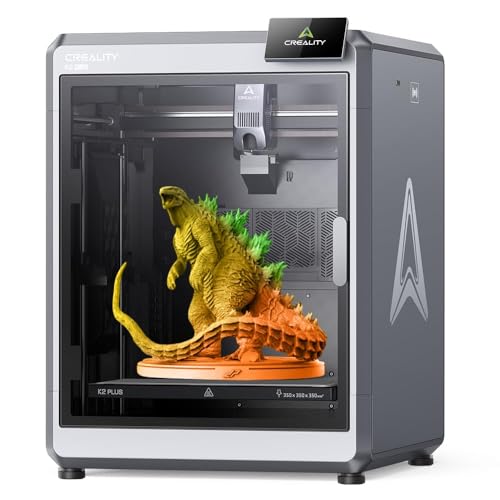 Creality K2 Plus 3D Drucker, 3D Printer Unterstützt Mehrfarbdruck (benötigt CFS), Dual AI-Kamera, Vollautomatisches Nivellieren, Next-Gen Direct Drive Extruder, Bauvolumen 350×350×350 mm