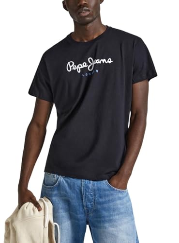 Pepe Jeans Herren Eggo N T-Shirt, Black (Black), L