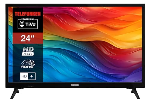TELEFUNKEN Fernseher 24 Zoll Smart TV (HD-Ready, HDR, Triple-Tuner, 6 Monate HD+ inkl.) XH24TO550S