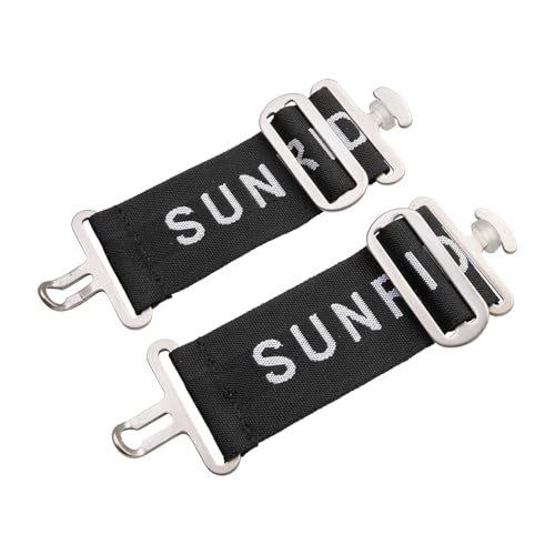 SUNRIDE Erweiterung für Pferdedecken mit T-Verschluss - vielseitig einsetzbar - verstellbar - ideal für breite Pferde - einfache Befestigung - Robustes Material (schwarz, 14-18 cm)