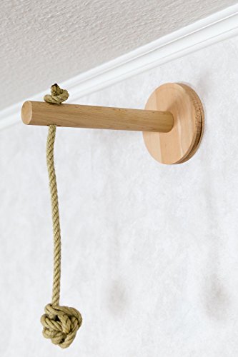 Jennys Tiershop Katzen Wandpark, handgefertigte Tiermöbel/Luxusmöbel, Katzenmöbel in vielen Ausführungen, Kratzbaum/Katzenbaum für die Wand. Hier: Sisalspielzeug (3221bb)