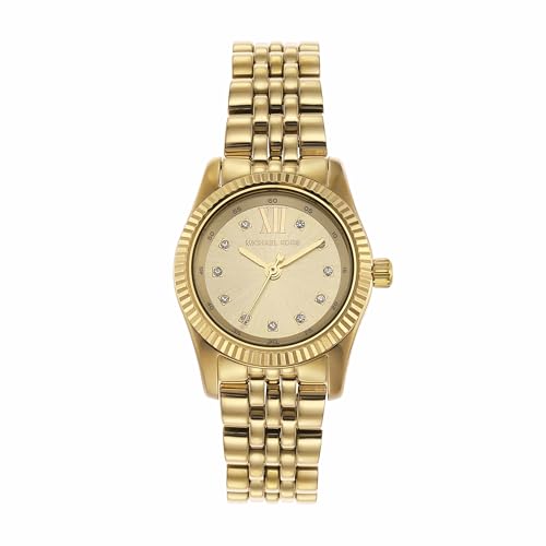 Michael Kors Lexington Uhr für Damen, Quarzwerk mit Edelstahl- oder Lederarmband