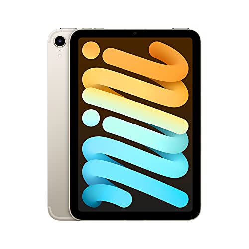 Apple 2021 iPad mini (8.3zoll, Wi-Fi + Cellular, 64GB) Polarstern (Generalüberholt)