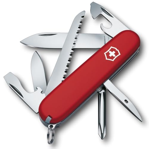 Victorinox Schweizer Taschenmesser Hiker - Multitool, 13 Funktionen, Rot