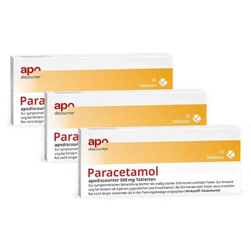 apodiscounter Paracetamol 500 mg Tabletten (3x 20 Stück)