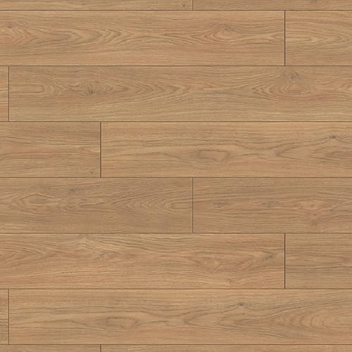 Klick Laminatboden Cottage mit V4 Fuge in Landhausdielenoptik 7 mm Stark, Klicksystem, Nutzungsklasse AC3/31 - Format: 1285 x 192 x 7 mm - Sie kaufen 1 m² (Laminatboden | 1 m², Hazel Oak)