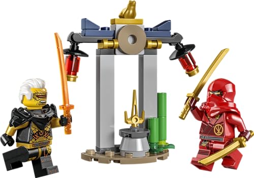 LEGO Konstruktionsspielzeug Ninjago Kais und Raptons Duell im Tempel