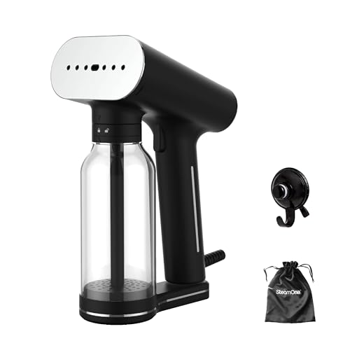 SteamOne Karl XL Steamer Dampfglätter Portabel Schwarz 2000W - 400ml