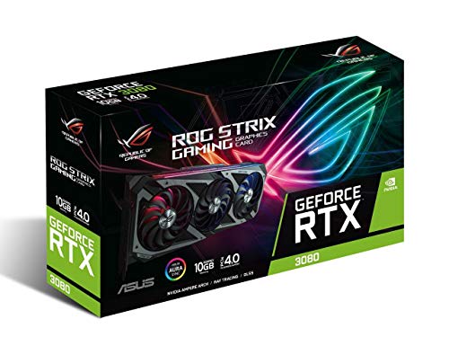ASUS ROG Strix NVIDIA GeForce RTX 3080 OC Edition Gaming Grafikkarte (PCIe 4.0, 10 GB GDDR6X, HDMI 2.1, DisplayPort 1.4a, Axial-Tech Lüfter-Design, 2.9 Slot, Super Alloy Power II, GPU Tweak II)