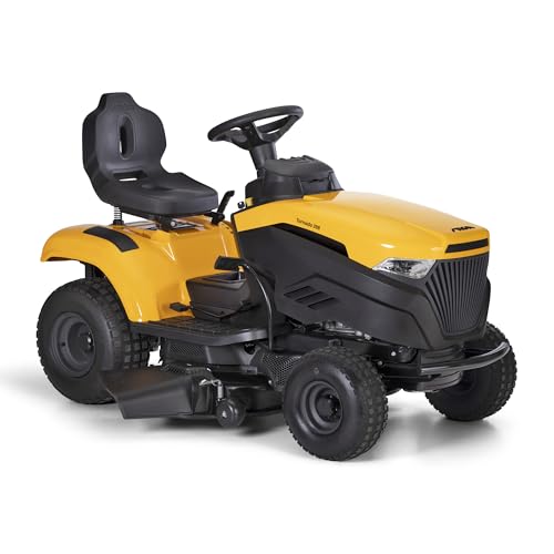 STIGA Tornado 398 Benzin-Gartentraktor - 432cc ST 450 Motor, 98cm Mähdeck, Hydrostatisches Getriebe, Seitenauswurf & Mulchen, Anhängerkupplung - Ideal für große Gärten bis zu 5.000 m²