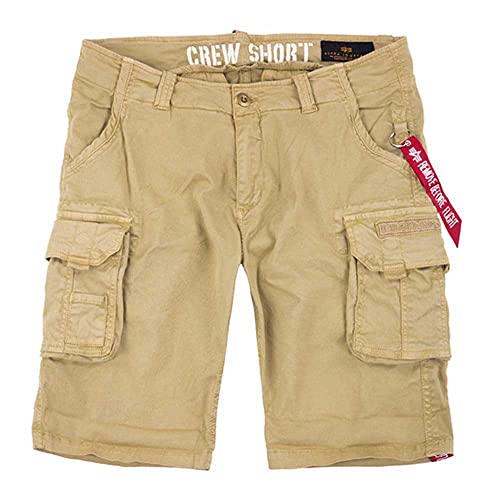 Alpha Industries Herren Crew Short Für Cargos, Sand, 36 EU